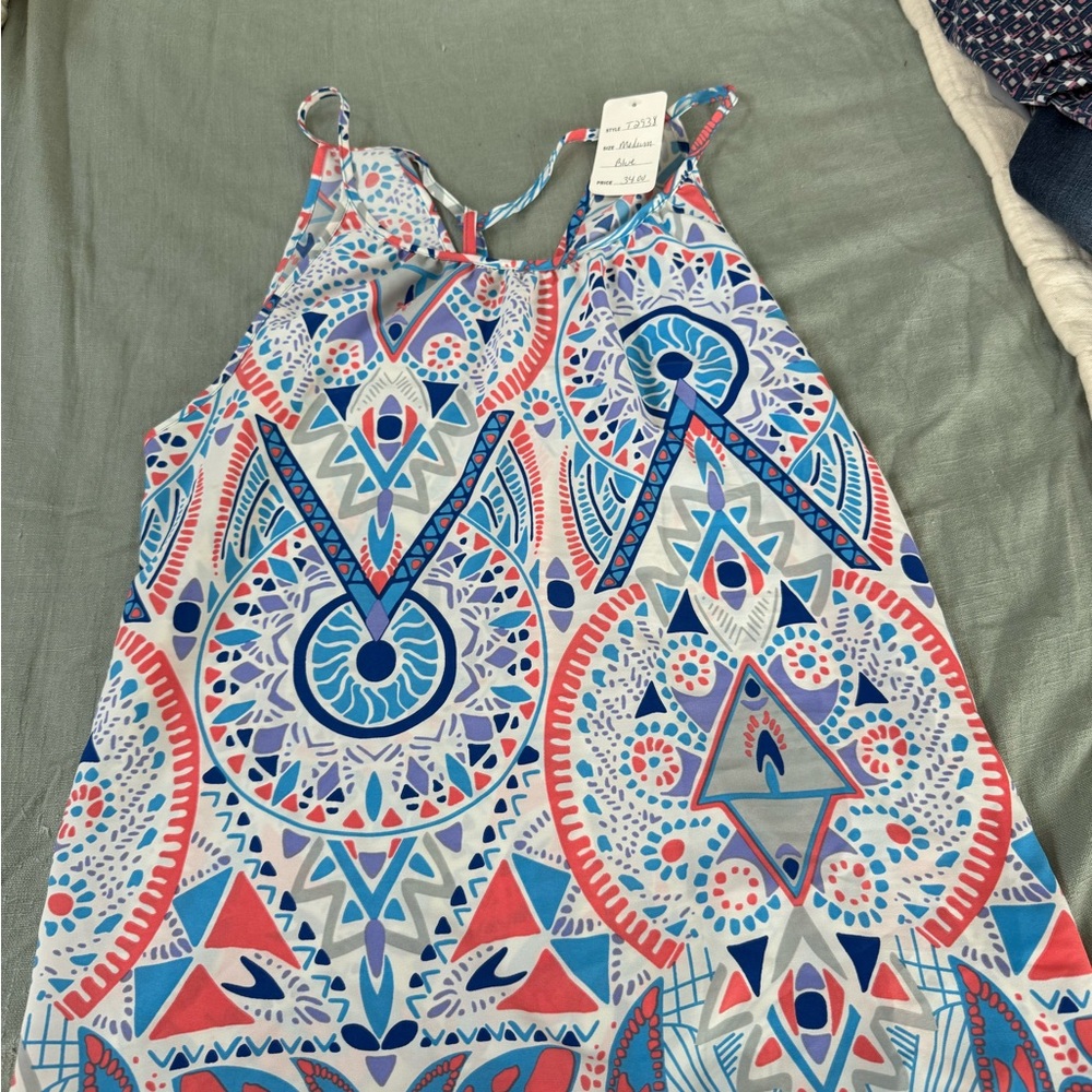 Tyche Multicolor Geometric Tank Top